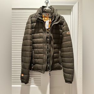 Superdry Fuji triple zip puffer jacket